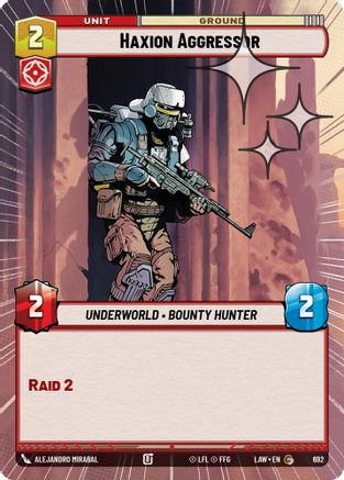 Haxion Aggressor (Hyperspace Foil) (454) - A Lawless Time Foil - A Lawless Time - Card Brawlers | Quebec | Canada |