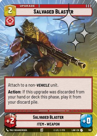 Salvaged Blaster (Hyperspace Foil) (464) - A Lawless Time Foil - A Lawless Time - Card Brawlers | Quebec | Canada |