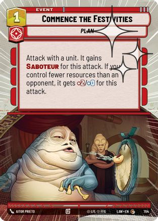 Commence the Festivities (Hyperspace Foil) (466) - A Lawless Time Foil - A Lawless Time - Card Brawlers | Quebec | Canada |