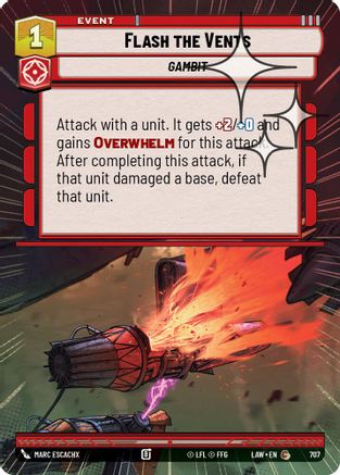 Flash the Vents (Hyperspace Foil) (469) - A Lawless Time Foil - A Lawless Time - Card Brawlers | Quebec | Canada |