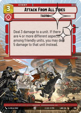 Attack From All Sides (Hyperspace Foil) (471) - A Lawless Time Foil - A Lawless Time - Card Brawlers | Quebec | Canada |