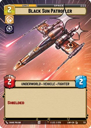 Black Sun Patroller (Hyperspace Foil) (475) - A Lawless Time Foil - A Lawless Time - Card Brawlers | Quebec | Canada |