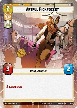 Artful Pickpocket (Hyperspace Foil) (482) - A Lawless Time Foil - A Lawless Time - Card Brawlers | Quebec | Canada |