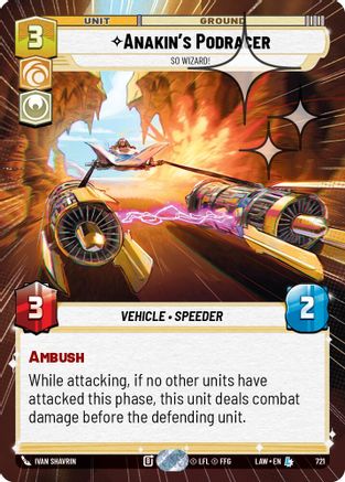 Anakin's Podracer - So Wizard! (Hyperspace Foil) (483) - A Lawless Time Foil - A Lawless Time - Card Brawlers | Quebec | Canada |