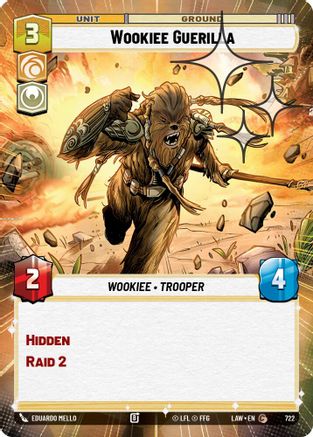 Wookiee Guerilla (Hyperspace Foil) (484) - A Lawless Time Foil - A Lawless Time - Card Brawlers | Quebec | Canada |
