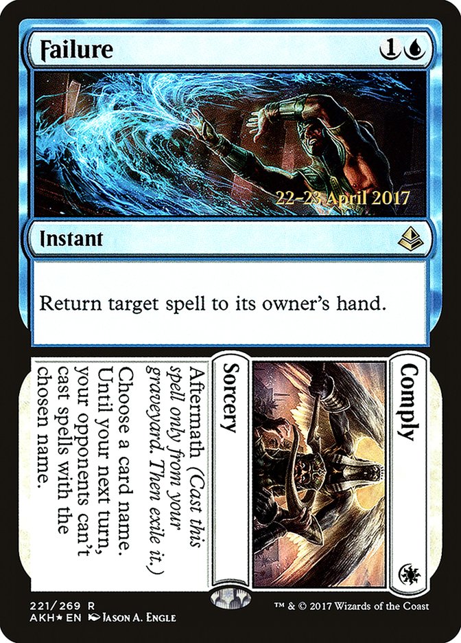 Failure // Comply [Amonkhet Prerelease Promos] - Magic: The Gathering - Card Brawlers | Quebec | Canada |