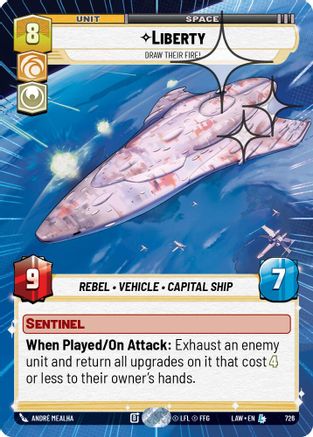 Liberty - Draw Their Fire! (Hyperspace Foil) (488) - A Lawless Time Foil - A Lawless Time - Card Brawlers | Quebec | Canada |