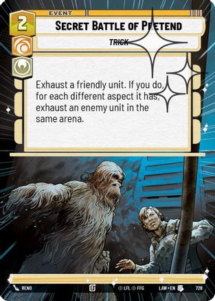 Secret Battle of Pretend (Hyperspace Foil) (490) - A Lawless Time Foil - A Lawless Time - Card Brawlers | Quebec | Canada |
