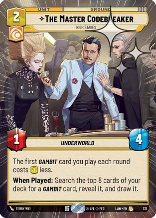The Master Codebreaker - High Stakes (Hyperspace Foil) (493) - A Lawless Time Foil - A Lawless Time - Card Brawlers | Quebec | Canada |