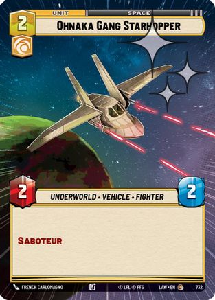 Ohnaka Gang Starhopper (Hyperspace Foil) (494) - A Lawless Time Foil - A Lawless Time - Card Brawlers | Quebec | Canada |