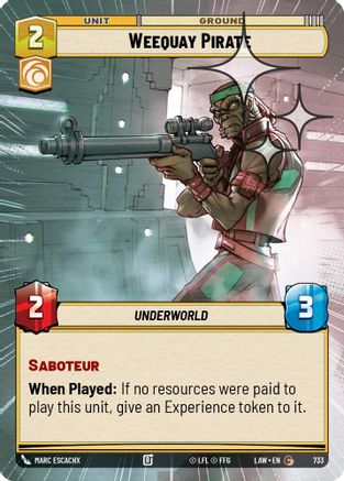 Weequay Pirate (Hyperspace Foil) (495) - A Lawless Time Foil - A Lawless Time - Card Brawlers | Quebec | Canada |