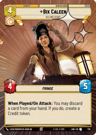 Bix Caleen - Selling Scrap (Hyperspace Foil) (500) - A Lawless Time Foil - A Lawless Time - Card Brawlers | Quebec | Canada |
