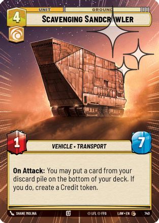 Scavenging Sandcrawler (Hyperspace Foil) (502) - A Lawless Time Foil - A Lawless Time - Card Brawlers | Quebec | Canada |