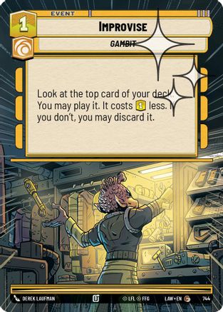 Improvise (Hyperspace Foil) (506) - A Lawless Time Foil - A Lawless Time - Card Brawlers | Quebec | Canada |