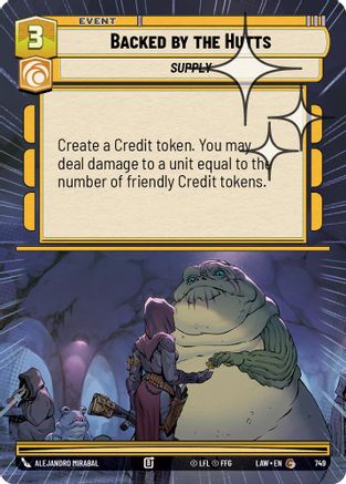 Backed by the Hutts (Hyperspace Foil) (511) - A Lawless Time Foil - A Lawless Time - Card Brawlers | Quebec | Canada |