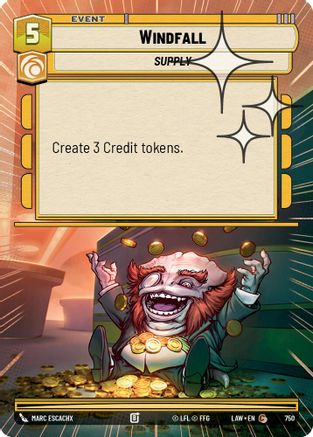 Windfall (Hyperspace Foil) (512) - A Lawless Time Foil - A Lawless Time - Card Brawlers | Quebec | Canada |
