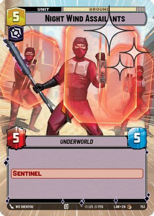 Night Wind Assailants (Hyperspace Foil) (515) - A Lawless Time Foil - A Lawless Time - Card Brawlers | Quebec | Canada |