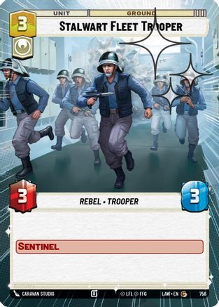 Stalwart Fleet Trooper (Hyperspace Foil) (518) - A Lawless Time Foil - A Lawless Time - Card Brawlers | Quebec | Canada |
