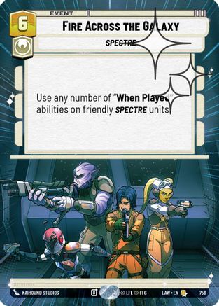 Fire Across the Galaxy (Hyperspace Foil) (520) - A Lawless Time Foil - A Lawless Time - Card Brawlers | Quebec | Canada |