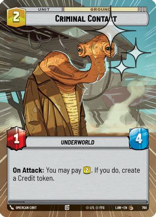 Criminal Contact (Hyperspace Foil) (522) - A Lawless Time Foil - A Lawless Time - Card Brawlers | Quebec | Canada |