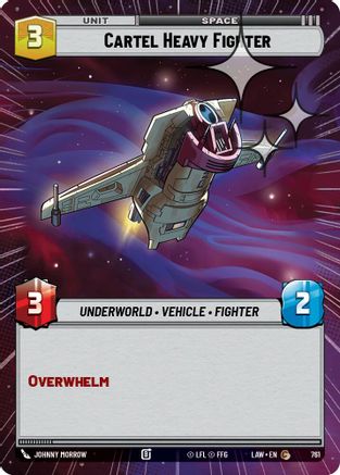 Cartel Heavy Fighter (Hyperspace Foil) (523) - A Lawless Time Foil - A Lawless Time - Card Brawlers | Quebec | Canada |