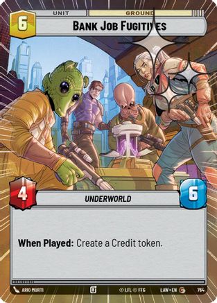 Bank Job Fugitives (Hyperspace Foil) (526) - A Lawless Time Foil - A Lawless Time - Card Brawlers | Quebec | Canada |