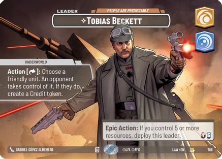 Tobias Beckett - People are Predictable (Showcase) (768) - A Lawless Time Foil - A Lawless Time - Card Brawlers | Quebec | Canada |