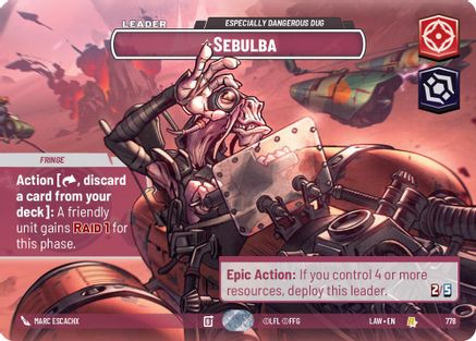 Sebulba - Especially Dangerous Dug (Showcase) (778) - A Lawless Time Foil - A Lawless Time - Card Brawlers | Quebec | Canada |