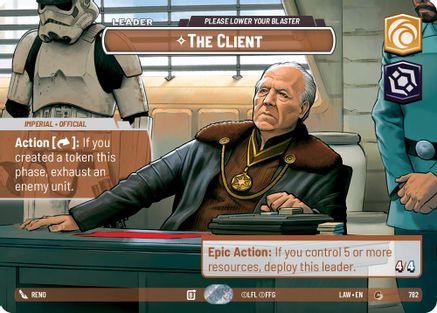 The Client - Please Lower Your Blaster (Showcase) (782) - A Lawless Time Foil - A Lawless Time - Card Brawlers | Quebec | Canada |