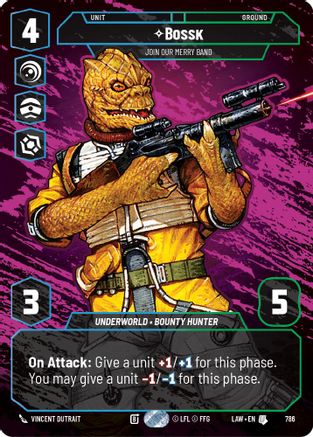 Bossk - Join Our Merry Band (Prestige) (786) - A Lawless Time - A Lawless Time - Card Brawlers | Quebec | Canada |