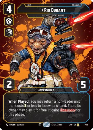 Rio Durant - Beckett's Right Hands (Prestige) (792) - A Lawless Time - A Lawless Time - Card Brawlers | Quebec | Canada |