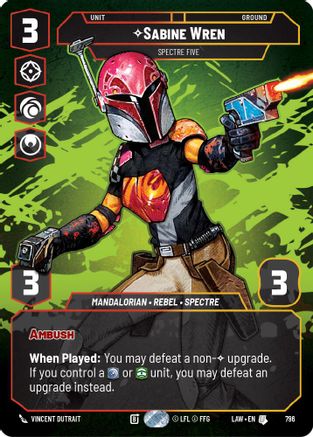 Sabine Wren - Spectre Five (Prestige) (796) - A Lawless Time - A Lawless Time - Card Brawlers | Quebec | Canada |
