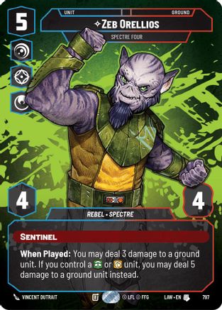 Zeb Orellios - Spectre Four (Prestige) (797) - A Lawless Time - A Lawless Time - Card Brawlers | Quebec | Canada |