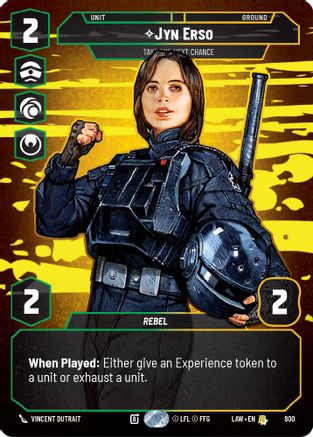 Jyn Erso - Take the Next Chance (Prestige) (800) - A Lawless Time - A Lawless Time - Card Brawlers | Quebec | Canada |