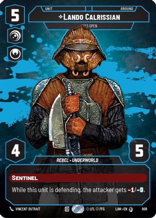 Lando Calrissian - Eyes Open (Prestige) (809) - A Lawless Time - A Lawless Time - Card Brawlers | Quebec | Canada |