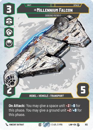 Millennium Falcon - Dodging Patrols (Prestige) (812) - A Lawless Time - A Lawless Time - Card Brawlers | Quebec | Canada |