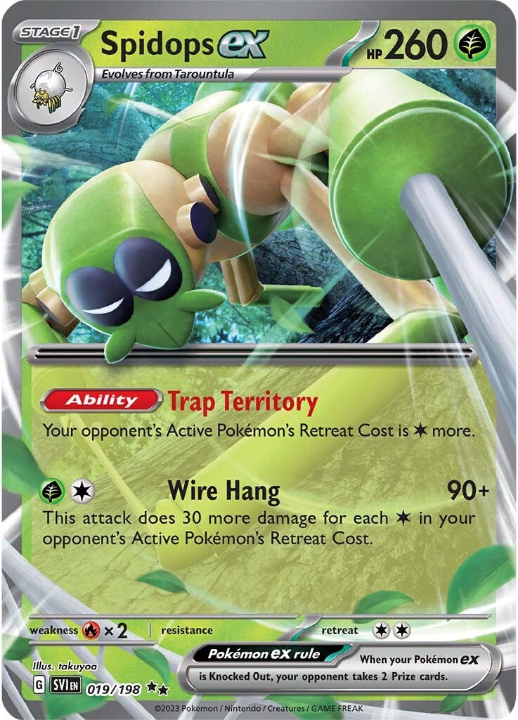 Spidops ex (019/198) [Scarlet & Violet: Base Set] - Pokémon - Card Brawlers | Quebec | Canada |