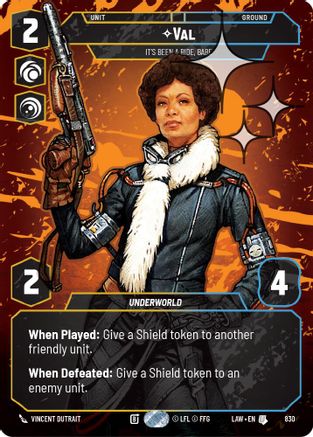 Val - It's Been a Ride, Babe (Prestige Foil) (830) - A Lawless Time Foil - A Lawless Time - Card Brawlers | Quebec | Canada |