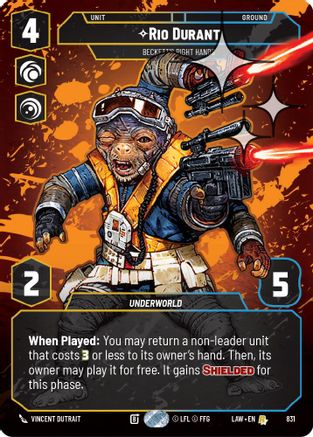 Rio Durant - Beckett's Right Hands (Prestige Foil) (831) - A Lawless Time Foil - A Lawless Time - Card Brawlers | Quebec | Canada |