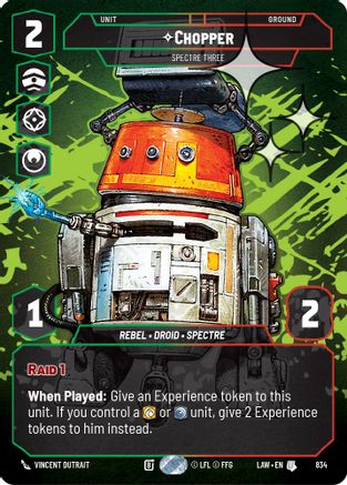 Chopper - Spectre Three (Prestige Foil) (834) - A Lawless Time Foil - A Lawless Time - Card Brawlers | Quebec | Canada |