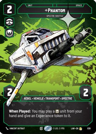 Phantom - Spectre Shuttle (Prestige Foil) (838) - A Lawless Time Foil - A Lawless Time - Card Brawlers | Quebec | Canada |