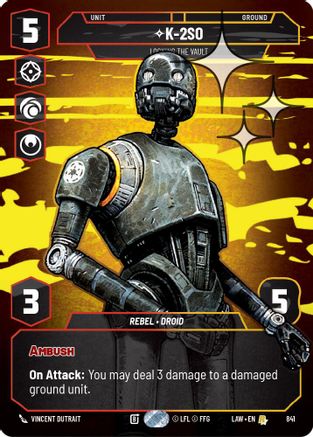 K-2S0 - Locking the Vault (Prestige Foil) (841) - A Lawless Time Foil - A Lawless Time - Card Brawlers | Quebec | Canada |