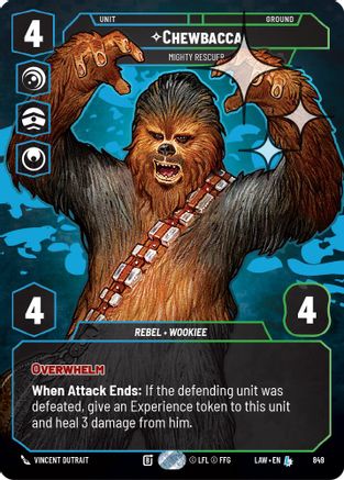 Chewbacca - Mighty Rescuer (Prestige Foil) (849) - A Lawless Time Foil - A Lawless Time - Card Brawlers | Quebec | Canada |