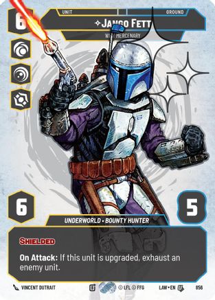 Jango Fett - Wily Mercenary (Prestige Foil) (856) - A Lawless Time Foil - A Lawless Time - Card Brawlers | Quebec | Canada |