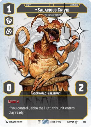 Salacious Crumb - Cackling Companion (Prestige Foil) (862) - A Lawless Time Foil - A Lawless Time - Card Brawlers | Quebec | Canada |