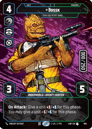 Bossk - Join Our Merry Band (Serialized) (864) - A Lawless Time Foil - A Lawless Time - Card Brawlers | Quebec | Canada |