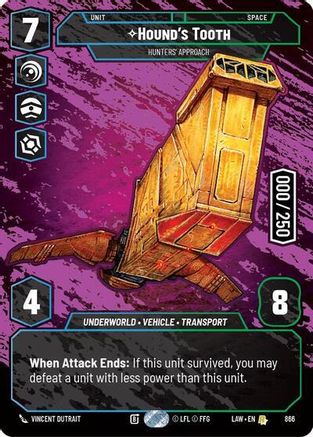 Hound's Tooth - Hunters' Approach (Serialized) (866) - A Lawless Time Foil - A Lawless Time - Card Brawlers | Quebec | Canada |