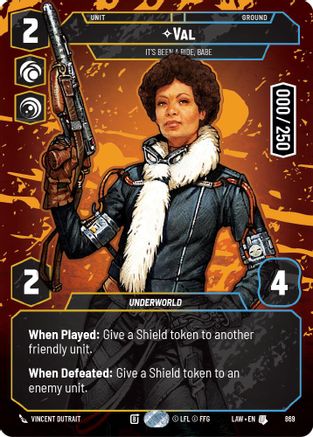 Val - It's Been a Ride, Babe (Serialized) (869) - A Lawless Time Foil - A Lawless Time - Card Brawlers | Quebec | Canada |