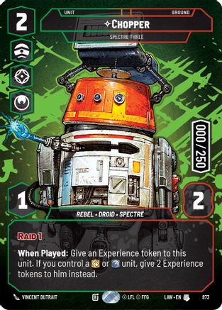 Chopper - Spectre Three (Serialized) (873) - A Lawless Time Foil - A Lawless Time - Card Brawlers | Quebec | Canada |