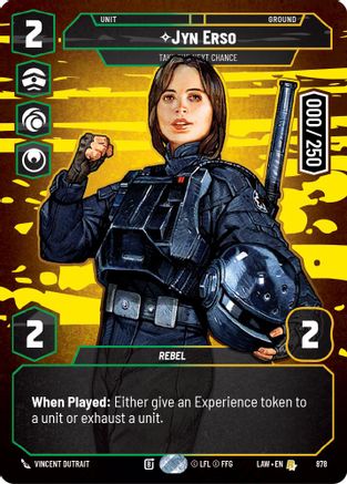 Jyn Erso - Take the Next Chance (Serialized) (878) - A Lawless Time Foil - A Lawless Time - Card Brawlers | Quebec | Canada |